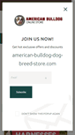 Mobile Screenshot of american-bulldog-dog-breed-store.com